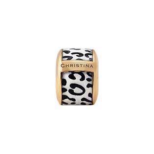 Christina Watches Leopard vergoldetes Silberrohr/Ring , 630-G30-3